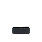 CHANEL SMALL CLASSIC DOUBLE FLAP BAG CAVIAR BLACK GHW (MICROCHIP)