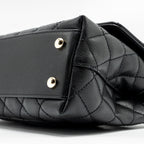 CHANEL SMALL COCO HANDLE CAVIAR BLACK LGHW (MICROCHIP)
