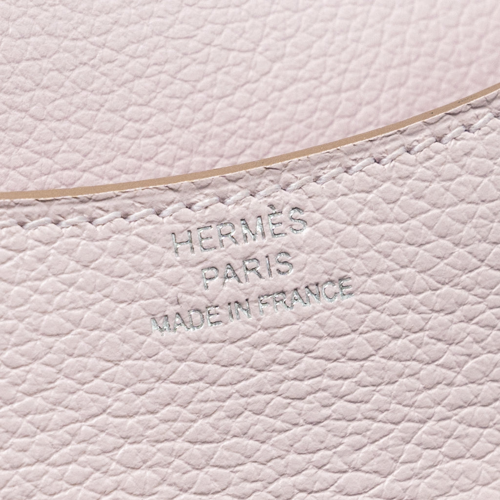 Hermes Constance Slim evercolor mauve pale SHW