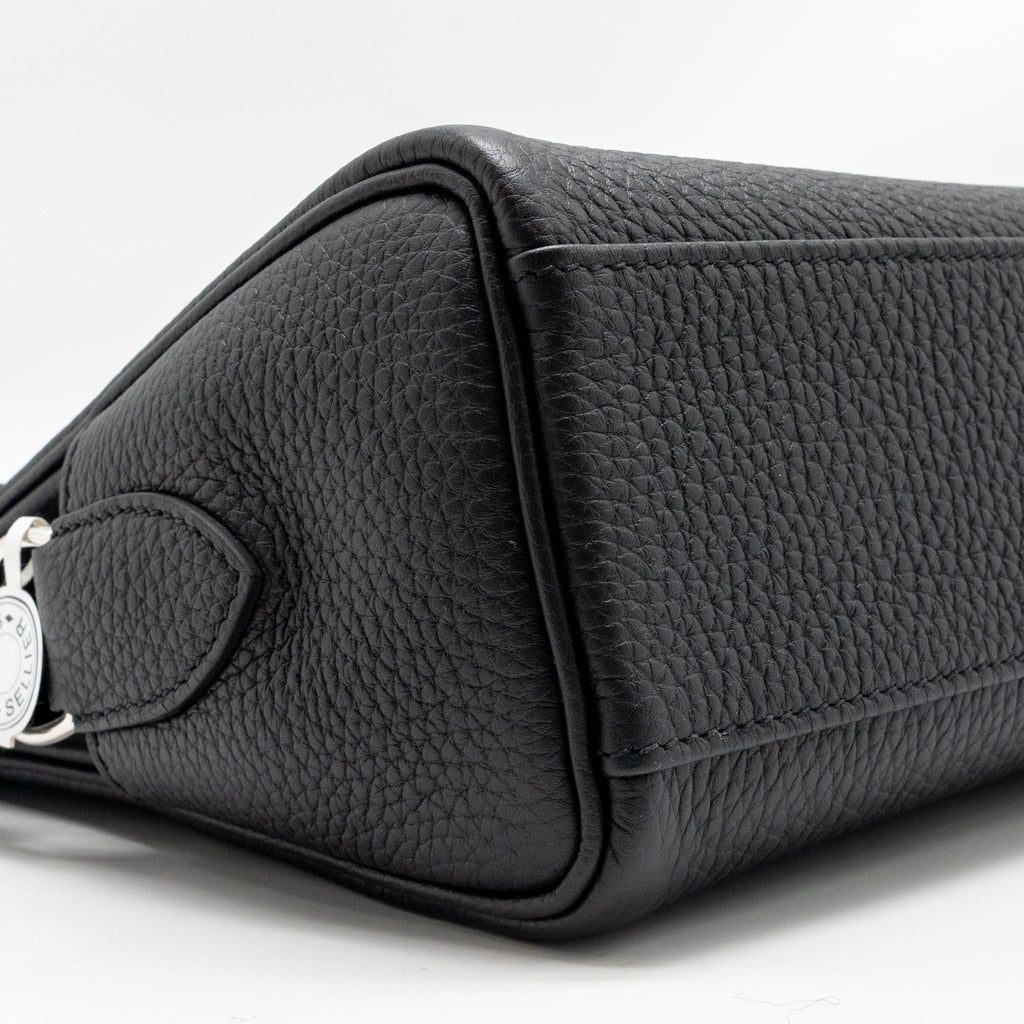 Hermes Kelly Messenger PM Bag Togo Black SHW