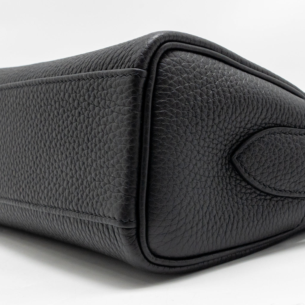 Hermes Kelly Messenger PM Bag Togo Black SHW