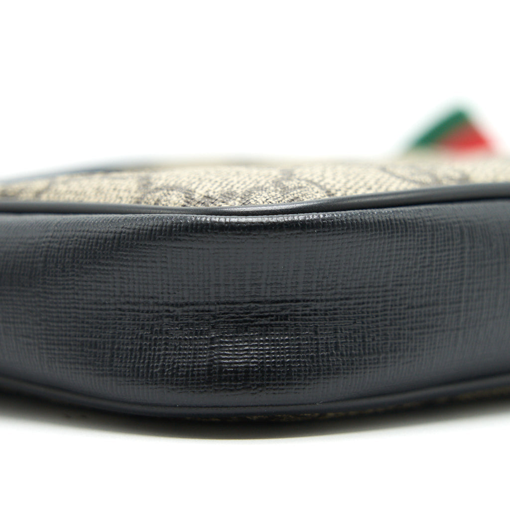 GUCCI GG SUPREME WEB WAIST STRAP BELT BAG