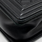 CHANEL MEDIUM BOY BAG LAMBSKIN BLACK GHW