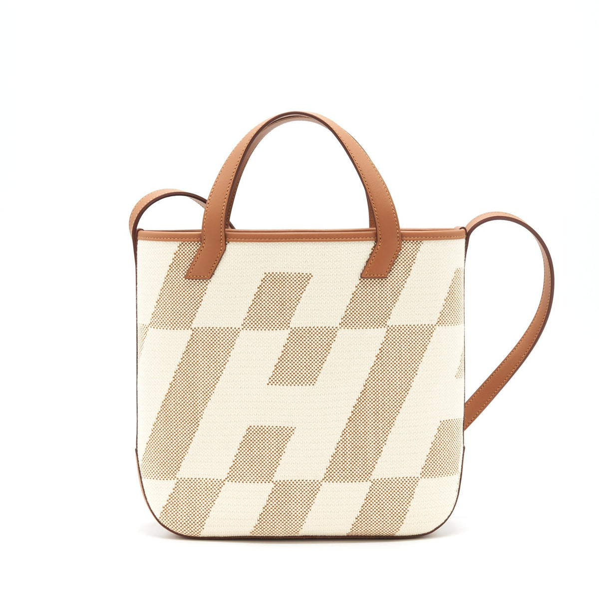 Hermes Cabas H en Biais 27 Bag Gold