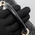 CHANEL COCO HANDLE MINI CAVIAR BLACK LGHW (MICROCHIP)