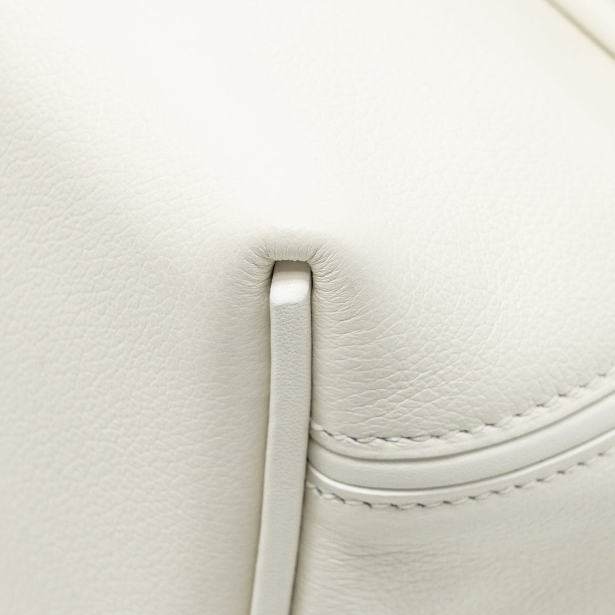 Hermes Mini 24/24 2424-21 Bag Evercolor/Swift Blanc GHW