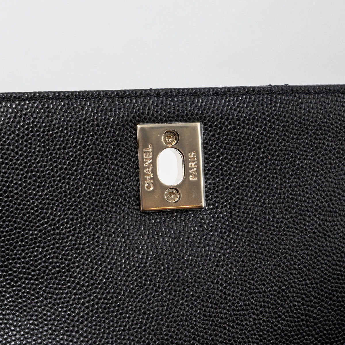 CHANEL COCO HANDLE MINI CAVIAR BLACK LGHW (MICROCHIP)