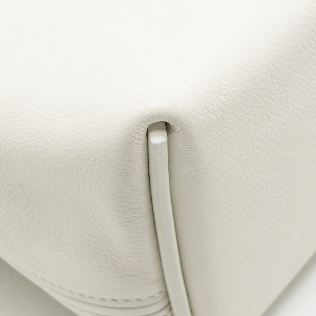 Hermes Mini 24/24 2424-21 Bag Evercolor/Swift Blanc GHW