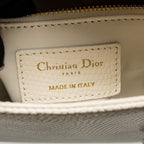 DIOR MINI LADY DIOR LIZARD WHITE LGHW