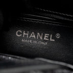 Chanel Mini Kelly Shopping Tote Bag Denim Black/Grey SHW (Microchip)