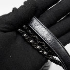 CHANEL SMALL COCO HANDLE AGED CALFSKIN BLACK WITH BLACK HARDWARE