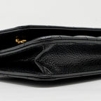 CHANEL CLASSIC WALLET ON CHAIN CAVIAR BLACK GHW (MICROCHIP)
