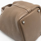 Hermes picotin 18 lock bag clemence etoupe SHW
