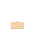 CHANEL 22C MINI SQUARE FLAP BAG LAMBSKIN BEIGE LGHW(MICROCHIP)