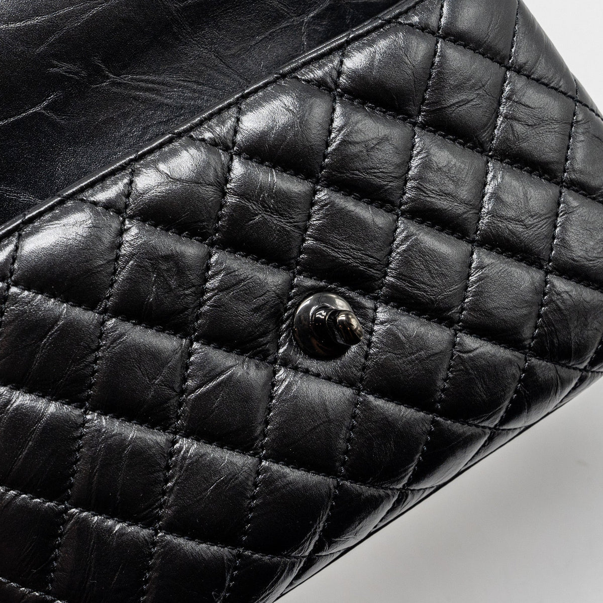 CHANEL SMALL COCO HANDLE AGED CALFSKIN BLACK WITH BLACK HARDWARE