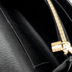 HERMES KELLY TO GO LIZARD NILOTICUS LISSE BLACK GHW