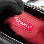 CHANEL LARGE GABRIELLE HOBO BAG CALFSKIN BLACK MULTICOLOR HARDWARE