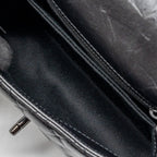 CHANEL SMALL COCO HANDLE AGED CALFSKIN BLACK WITH BLACK HARDWARE