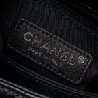 CHANEL SMALL COCO HANDLE AGED CALFSKIN BLACK WITH BLACK HARDWARE