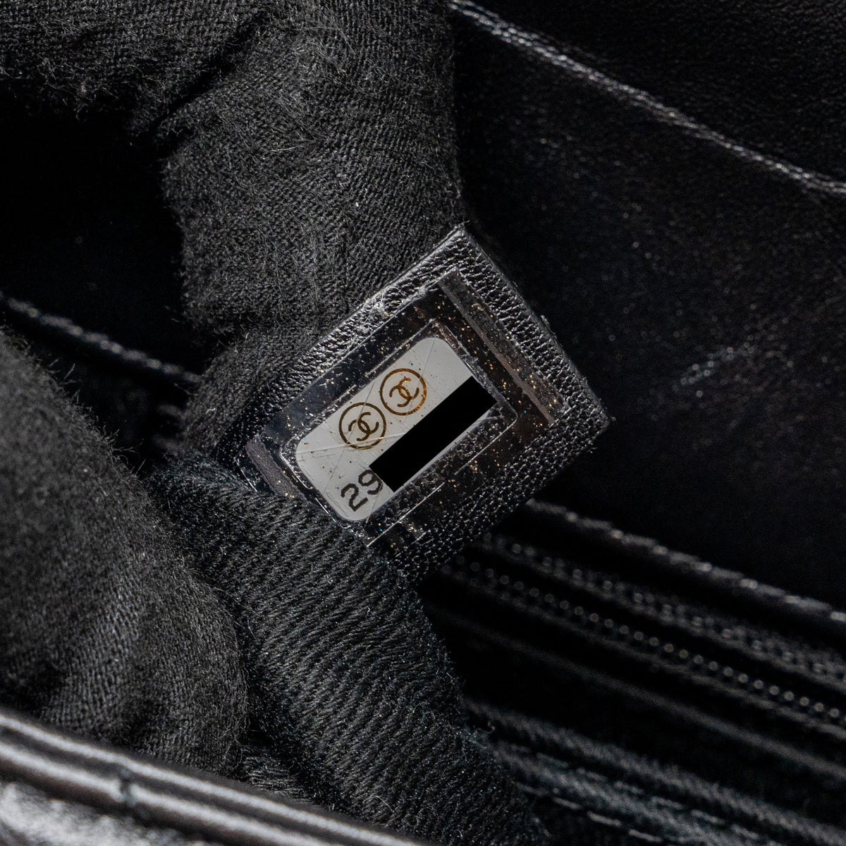 CHANEL SMALL COCO HANDLE AGED CALFSKIN BLACK WITH BLACK HARDWARE