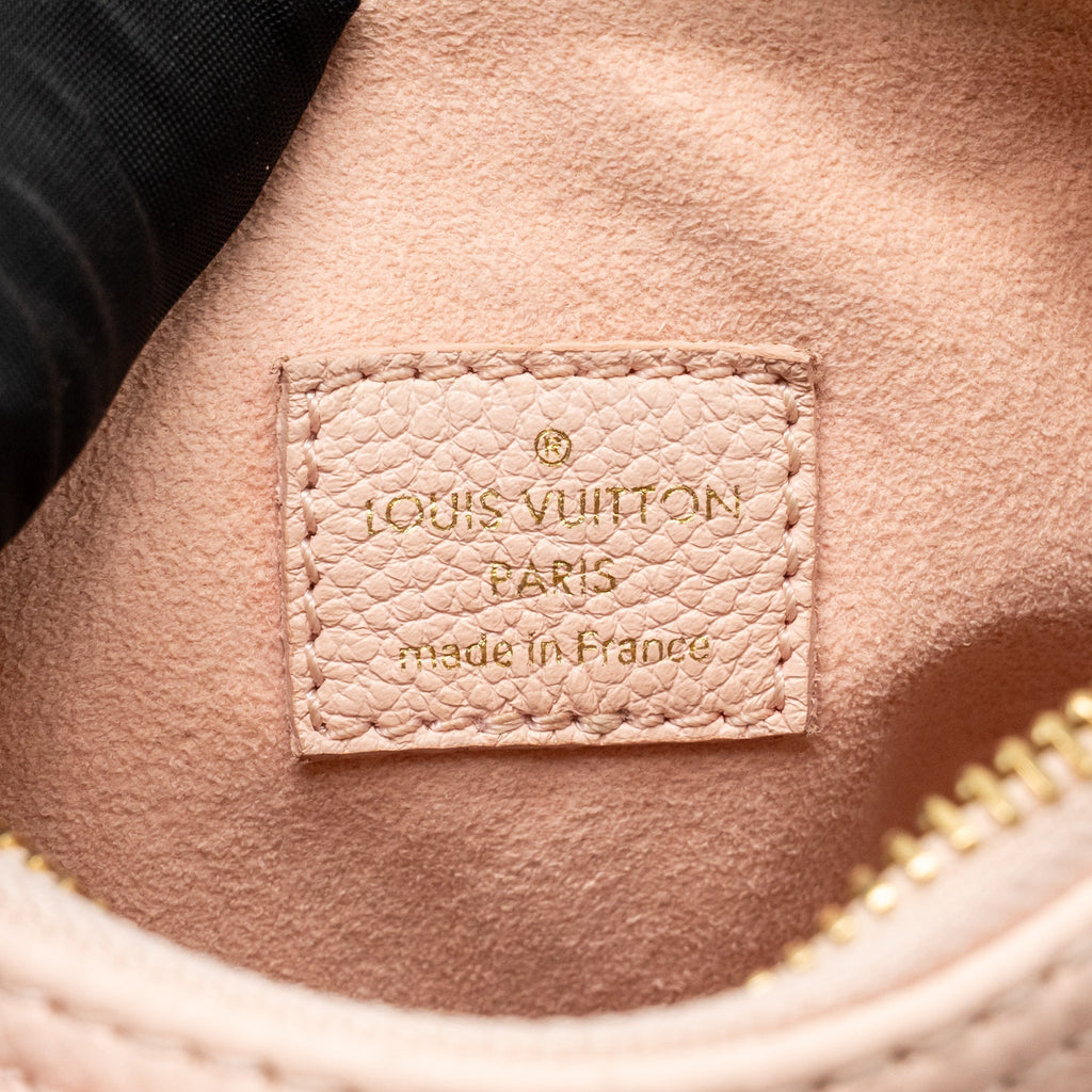Louis Vuitton Nano Speedy MONOGRAM EMPREINTE LEATHER Rose/Quartz GHW