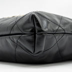 CHANEL MINI 22 BAG SHINY CALFSKIN BLACK SHW (MICROCHIP)