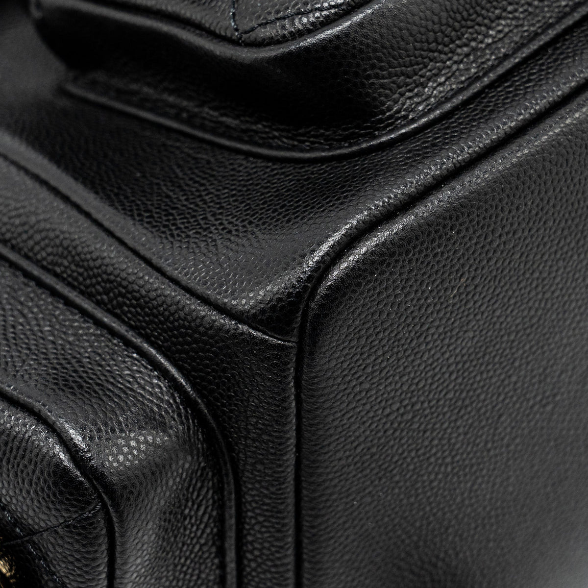 CHANEL TRIPLE POCKET BACKPACK CAVIAR BLACK LGHW (MICROCHIP)