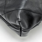 CHANEL MINI 22 BAG SHINY CALFSKIN BLACK SHW (MICROCHIP)