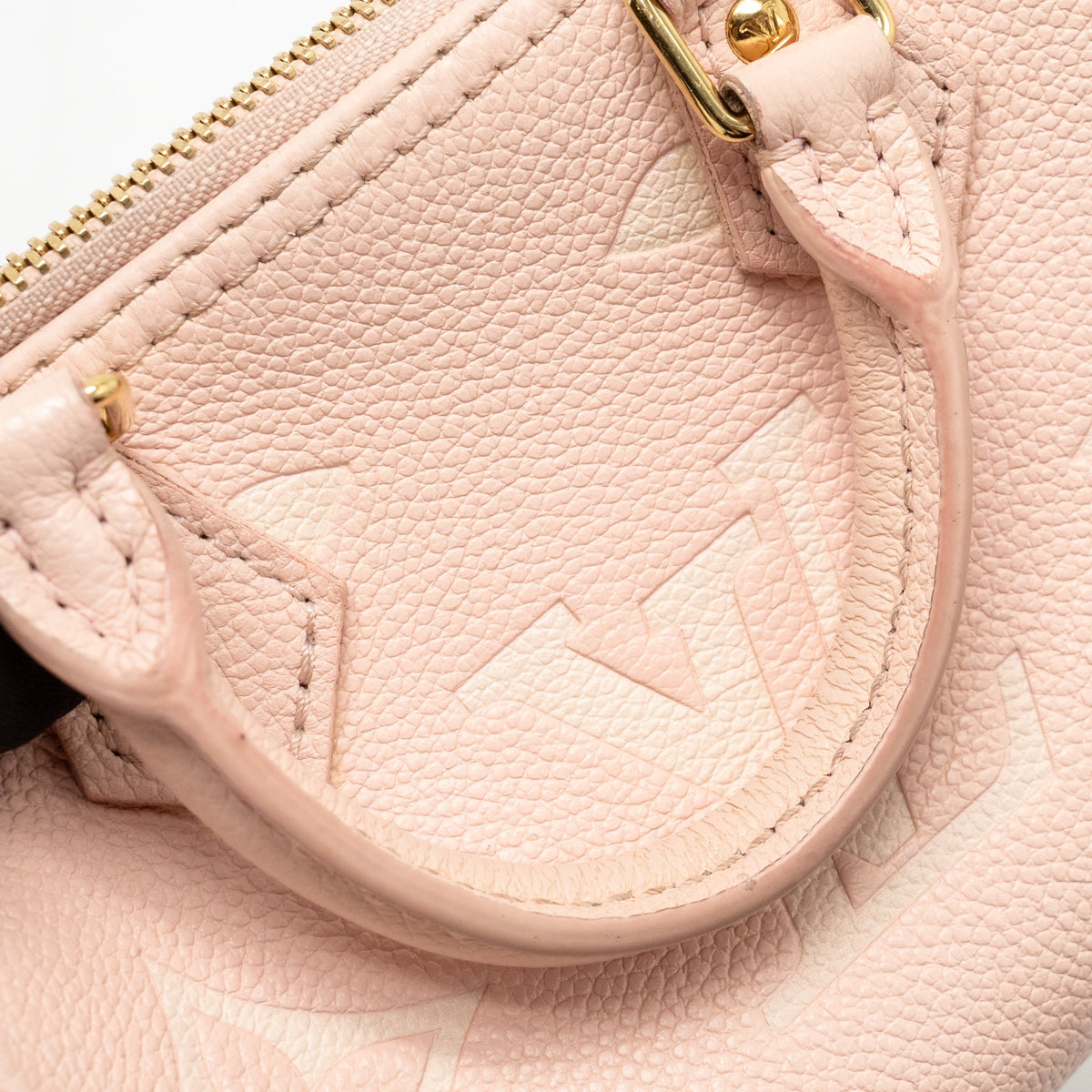 Louis Vuitton Nano Speedy MONOGRAM EMPREINTE LEATHER Rose/Quartz GHW