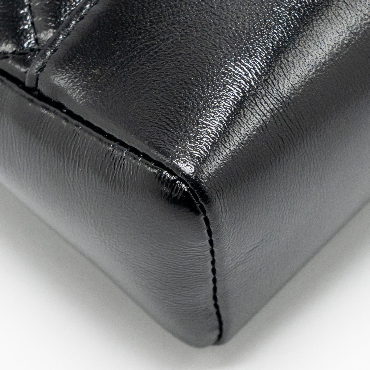 CHANEL 25P MINI 31 BAG SHINY LAMBSKIN BLACK LGHW (MICROCHIP)