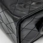 CHANEL MINI 25 BAG AGED CALFSKIN BLACK MULTICOLOUR HARDWARE (MICROCHIP)