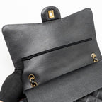 CHANEL MAXI CLASSIC DOUBLE FLAP BAG CAVIAR BLACK GHW
