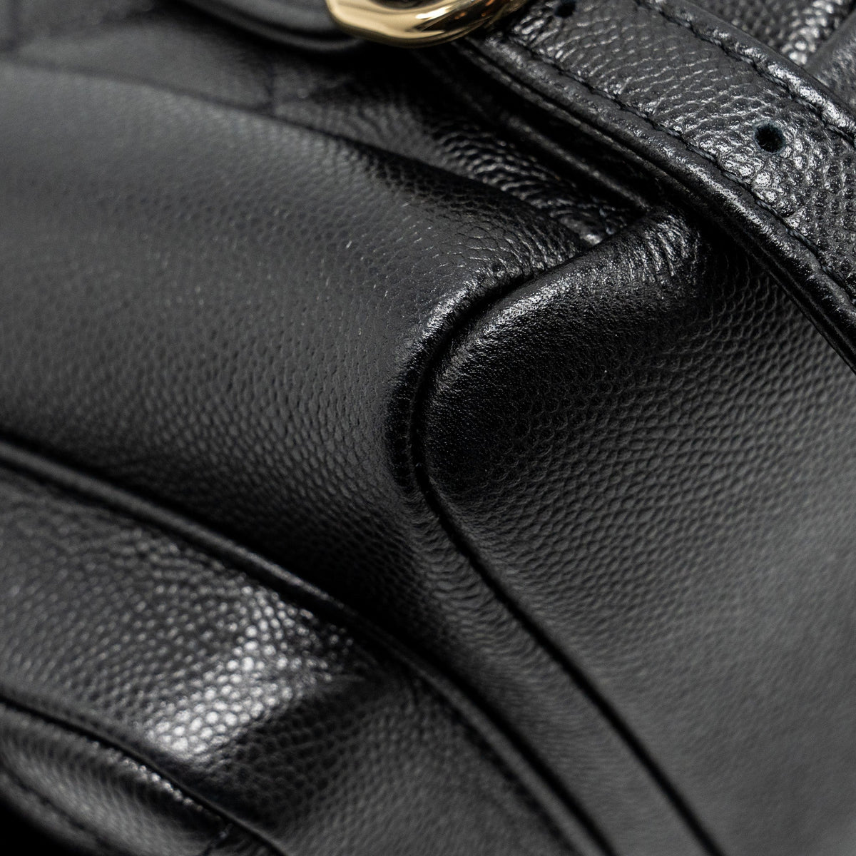 CHANEL TRIPLE POCKET BACKPACK CAVIAR BLACK LGHW (MICROCHIP)