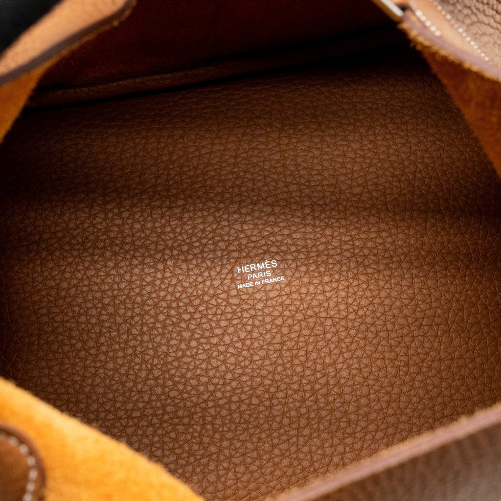 Hermes Picotin 22 Lock Bag Clemence Gold SHW