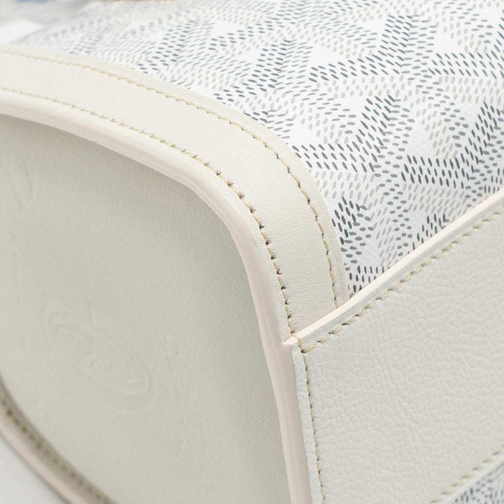 Goyard Bonbonniere Bag Goyardine Canvas / Calfskin White SHW