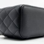 CHANEL LONG VANITY CASE CAVIAR BLACK LGHW