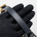 DIOR MINI SADDLE BAG BLUE OBLIQUE JACQUARD GHW
