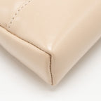 CHANEL MINI 31 CLUTCH WITH CHAIN SHINY LAMBSKIN LIGHT BEIGE LGHW ( MICROCHIP)