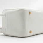 Hermes Mini Lindy clemence New White GHW