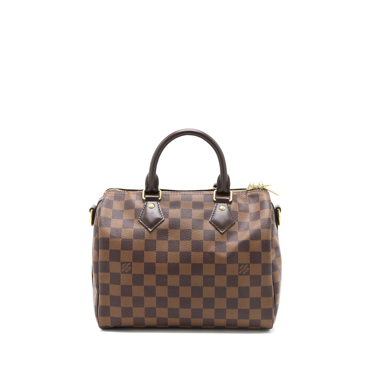 LOUIS VUITTON SPEEDY BANDOULIERE 25 DAMIER EBENE CANVAS GHW