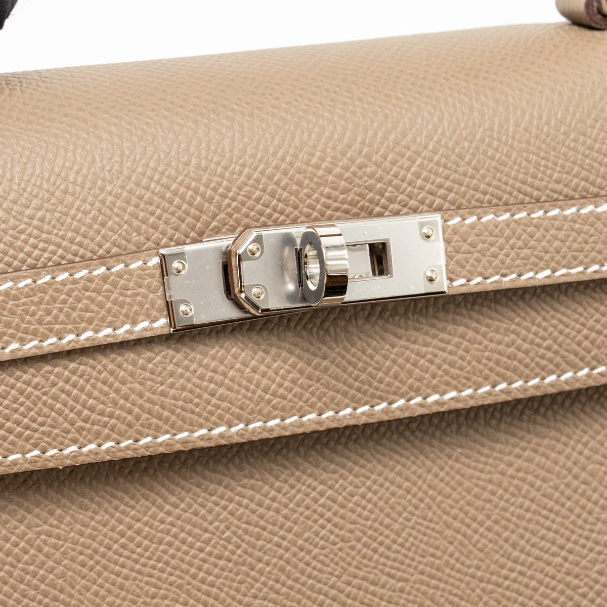 Hermes Kelly 25 Epsom etoupe SHW