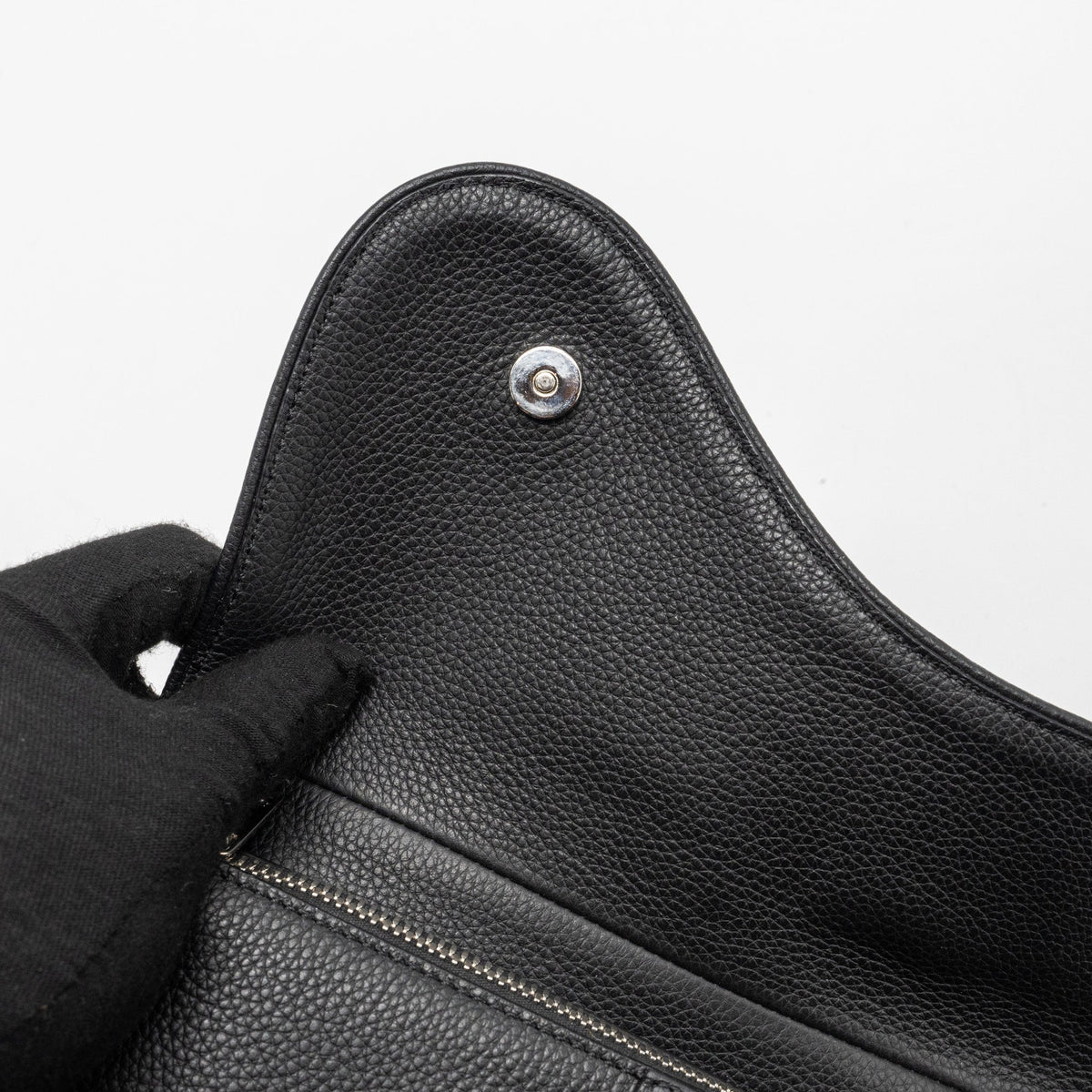 DIOR HOMME SADDLE BAG CALFSKIN BLACK SHW