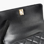CHANEL SMALL COCO HANDLE CAVIAR BLACK LGHW (MICROCHIP)