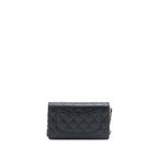 CHANEL 3 IN 1 WALLET ON CHAIN CAVIAR BLACK LGHW