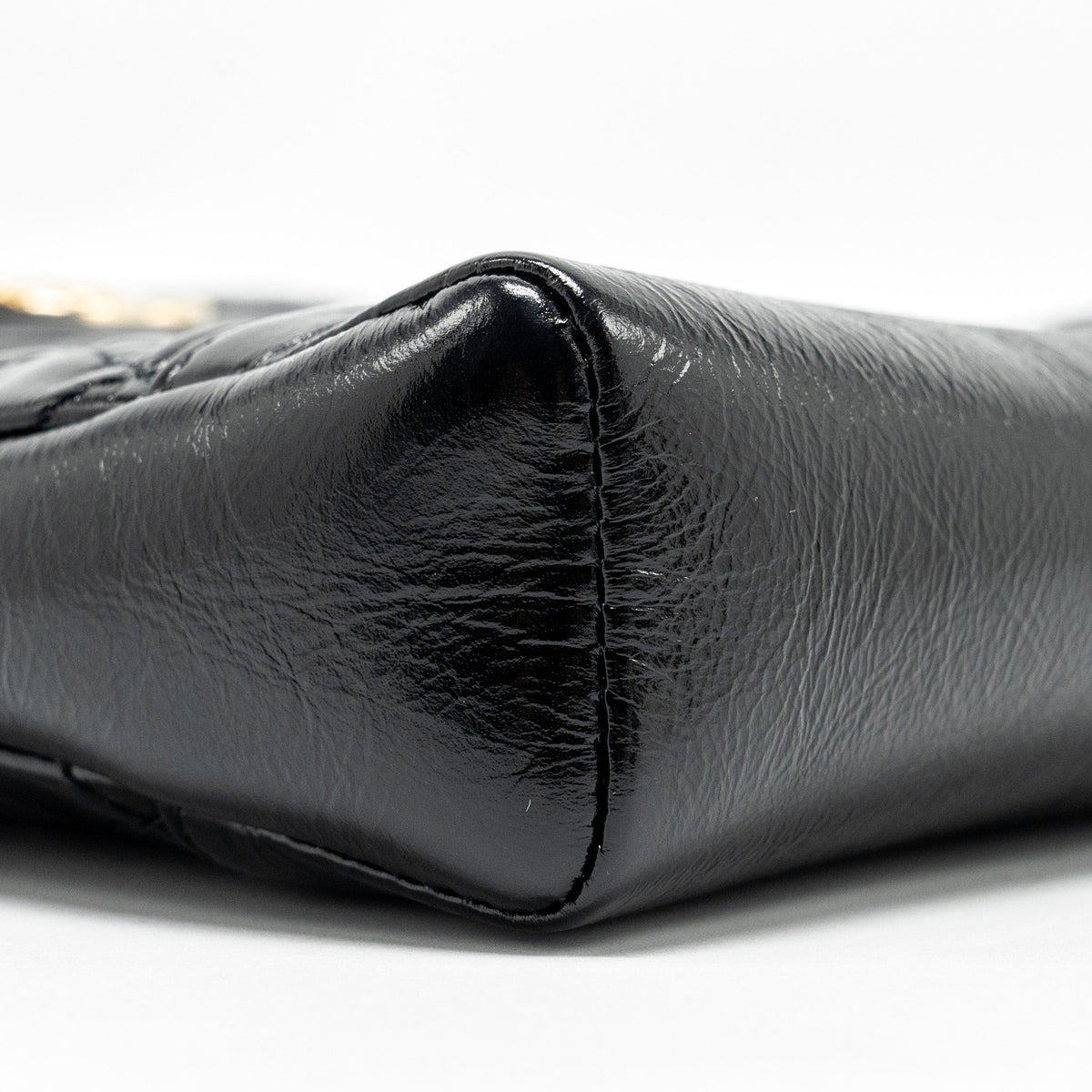 CHANEL MINI 31 BAG SHINY CALFSKIN BLACK LGHW (MICROCHIP)