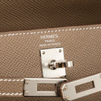 Hermes Kelly 25 Epsom etoupe SHW