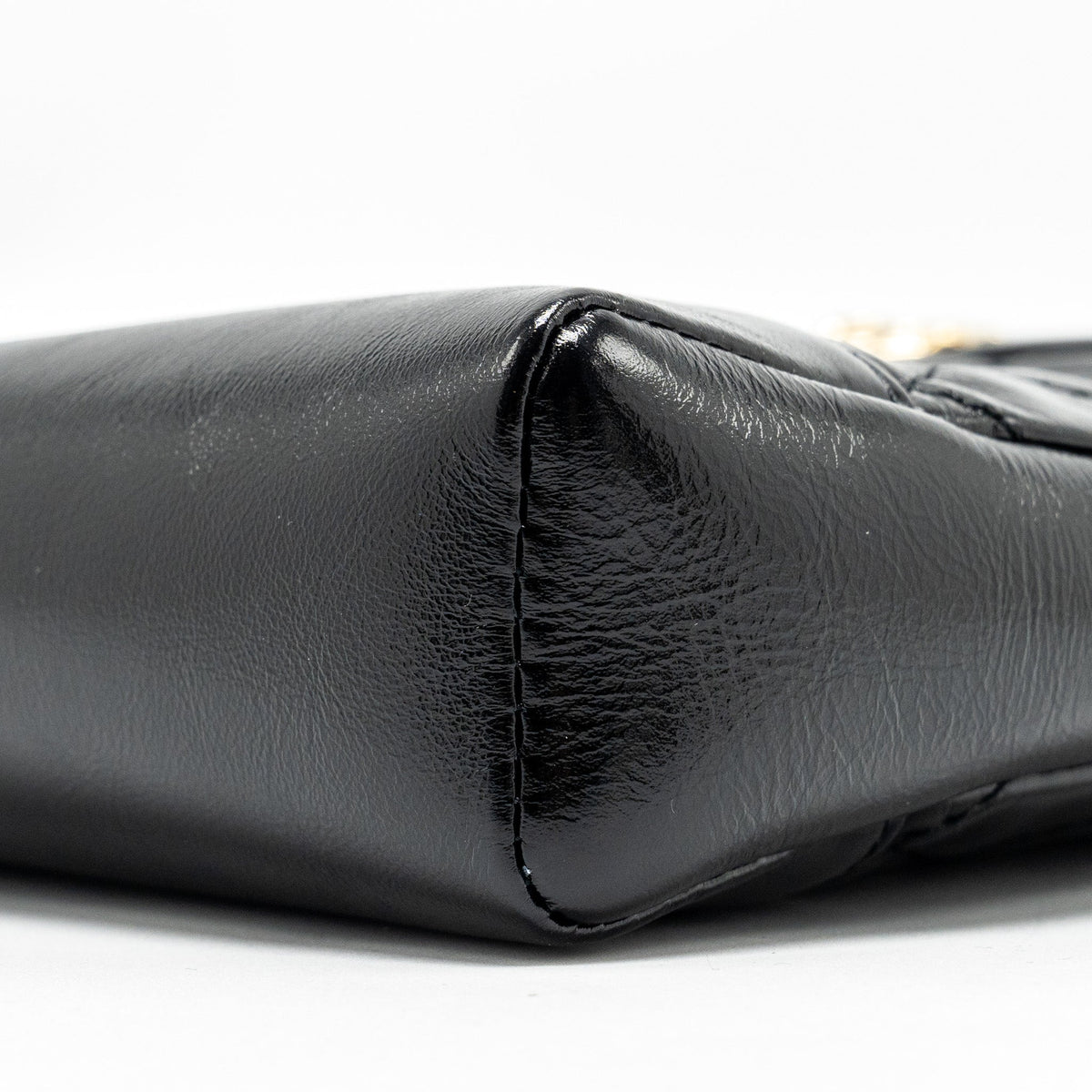 CHANEL MINI 31 BAG SHINY CALFSKIN BLACK LGHW (MICROCHIP)