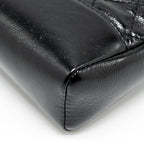 CHANEL MINI 31 BAG SHINY CALFSKIN BLACK LGHW (MICROCHIP)