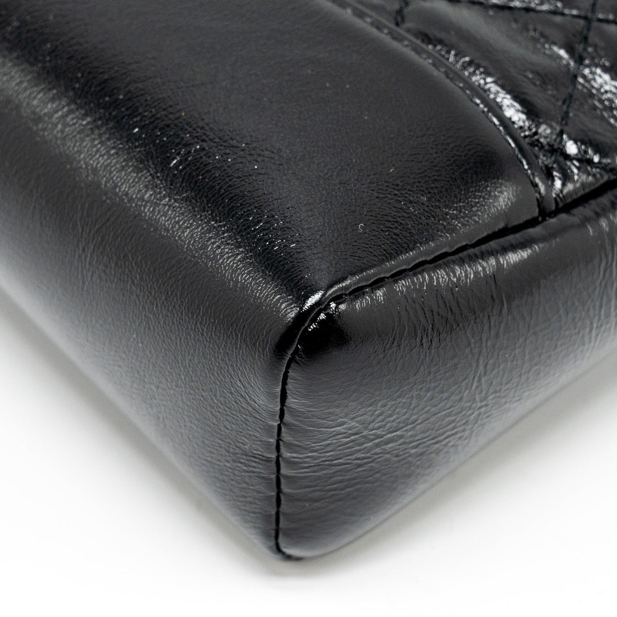 CHANEL MINI 31 BAG SHINY CALFSKIN BLACK LGHW (MICROCHIP)