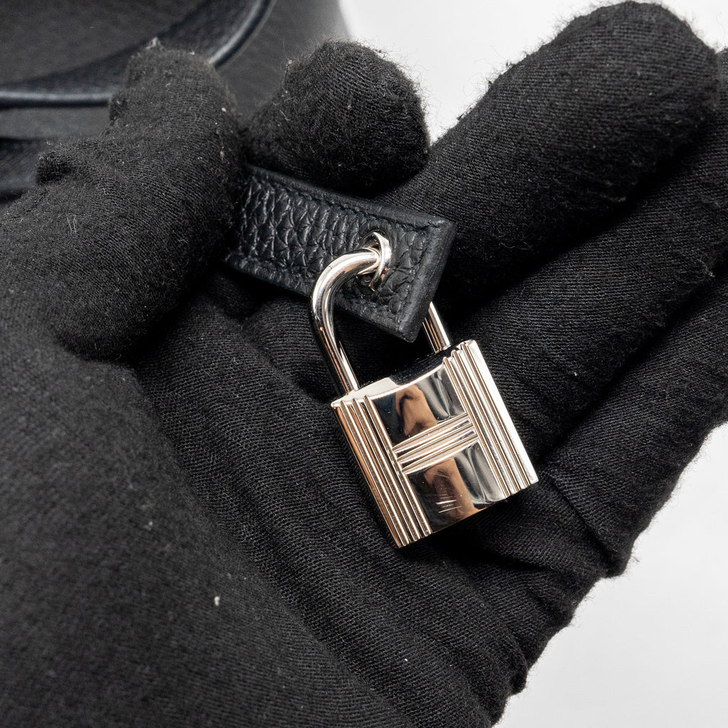 Hermes picotin 22 lock bag clemence Black SHW